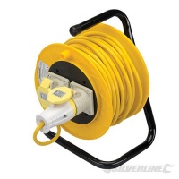 25m 110V Cable Reel - 2 Sockets